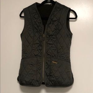 Barbour green jacket liner Vest size 4